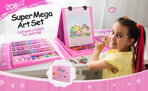 Teken- & Schilderset 208-delig – Alles-in-één, Hobby en Vrije tijd, Tekenen, Nieuw, Potlood of Stift, Ophalen