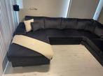 U-vormige antracietgrijze kleur bank, Huis en Inrichting, Zetels | Complete zithoeken, Ophalen, Zo goed als nieuw