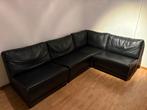 Hoekzetel zwart leder, Ophalen, Zo goed als nieuw
