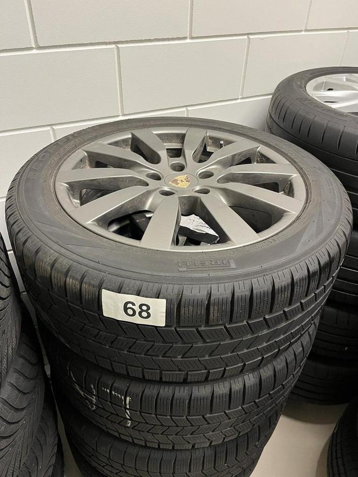 nr68 4x 20inch Porsche Cayenne velgen Pirelli scorpion winte, Auto-onderdelen, Banden en Velgen, Banden en Velgen, Winterbanden