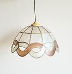 Magnifique capiz vintage avec lampe suspendue en laiton !, Maison & Meubles, Enlèvement ou Envoi, Comme neuf