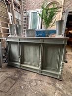 antieke toonbank bar balie oude met marmeren blad, Ophalen