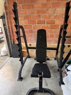 Haltersquat  Bench Press Rack Goede staat, Sport en Fitness, Ophalen, Zo goed als nieuw