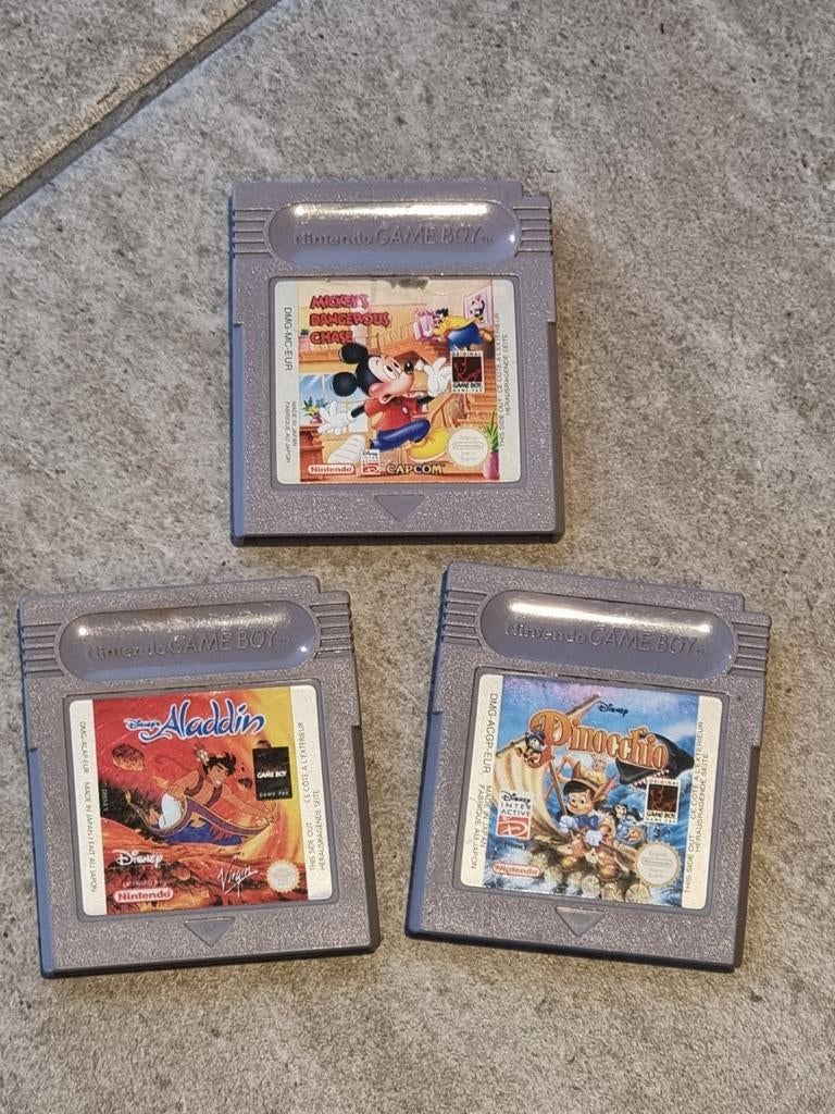 3 jeux Walt Disney @ Game Boy @ Nintendo '90s, Games en Spelcomputers, Games | Nintendo Game Boy, Gebruikt, Ophalen of Verzenden
