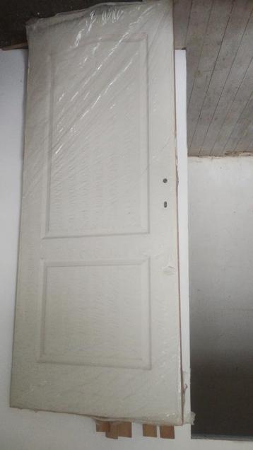 Porte intérieure blanche +  encadrement MDF emballage origin, Enlèvement, 80 à 100 cm, Bois, 200 à 215 cm