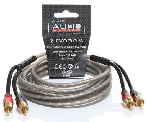 Audio System Z-EVO 3.0M RCA / chin-kabel, Auto diversen, Autospeakers, Nieuw, Ophalen of Verzenden