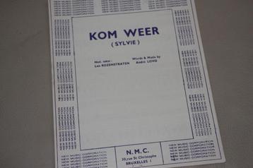 Kom weer (Sylvie) 1967 + Sugar candy - Eve Boswell 1957, Enlèvement ou Envoi, Utilisé