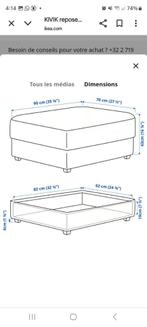 Kivik IKEA voetsteun met opbergruimte, Huis en Inrichting, Zetels | Voetbanken en poefs, Ophalen, Hout, 75 tot 100 cm, Zo goed als nieuw