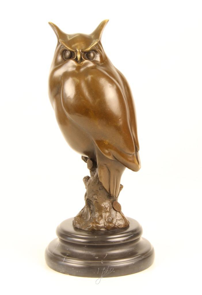 Grote Bronzen Beeld van een Ransuil GRATIS LEVERING, Antiek en Kunst, Antiek | Brons en Koper, Brons, Verzenden