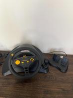 PS1 Thrustmaster stuurwiel pro racer goed werkend, Computers en Software, Joysticks, Ophalen of Verzenden, Gebruikt, Thrustmaste