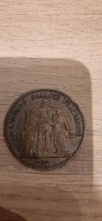 5 Francs 1873 France argent Hercule dia.37 et 25 gr, Enlèvement, France, Monnaie en vrac, Argent