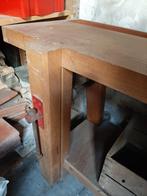 Houten werkbank, Doe-het-zelf en Bouw, Werkbanken, Ophalen of Verzenden, Gebruikt, Minder dan 70 cm, Bankschroef