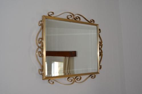 Miroir biseauté typique des années 70 avec motifs décoratifs, Maison & Meubles, Accessoires pour la Maison | Miroirs, 50 à 75 cm