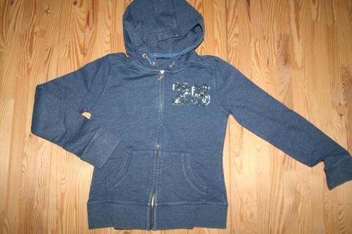 Maat 158 - JBC - blauwe hoodie met rits, Enfants & Bébés, Vêtements enfant | Taille 158, Comme neuf, Fille, Pull ou Veste, Enlèvement ou Envoi