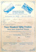 Samenwerkende Maatschappij voor Koloniale Ondernemingen 1924, 1920 à 1950, Certificat d'action, Enlèvement ou Envoi