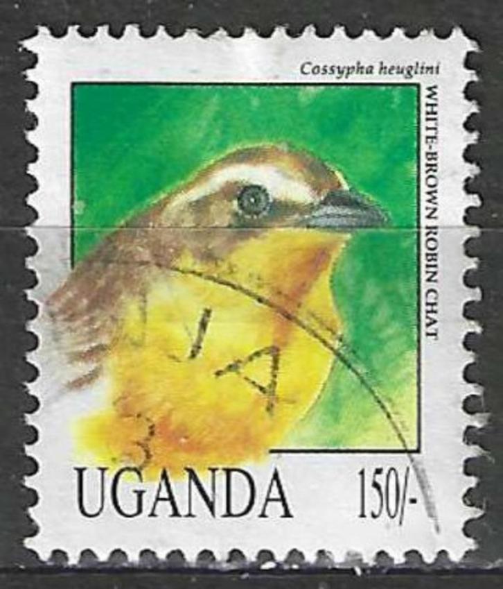 Uganda 1992 - Yvert 916 - De Witbrauwlawaaimaker (ST), Postzegels en Munten, Postzegels | Afrika, Verzenden