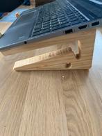 GreenmanDesign laptopstand – verstelbaar – bamboe, Computers en Software, Laptopstandaarden, Ophalen, Zo goed als nieuw