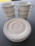 Zes koffiekoppen met bordjes, Ophalen, Gebruikt, Kop(pen) en/of Schotel(s)