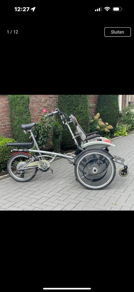 Van Raam Opair Rolstoelfiets - deelbaar frame - nieuwe accu, Fietsen en Brommers, Fietsen | Driewielfietsen, Gebruikt, Ophalen of Verzenden