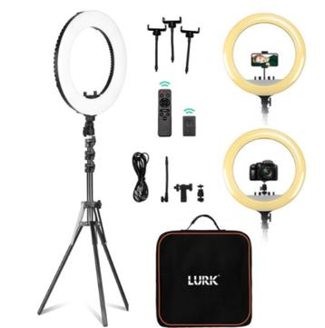 Ringlamp set PRO 18", Enlèvement ou Envoi, Neuf, Studio photo complet
