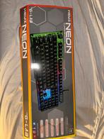 Neon keyz gaming bord, Computers en Software, Toetsenborden, Gaming toetsenbord, Ophalen of Verzenden, Zo goed als nieuw, Qwerty