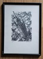 Origineel grafisch werk - Gerard Gaudaen– 56/70 – gesigneerd, Ophalen