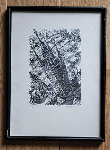 Origineel grafisch werk - Gerard Gaudaen– 56/70 – gesigneerd beschikbaar voor biedingen