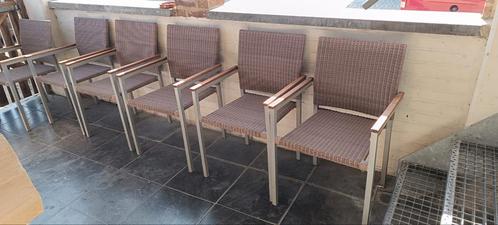 tuinstel, Tuin en Terras, Tuinstoelen, Gebruikt, Aluminium, Ophalen