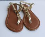 Mooie platte schoenen maat 38 - helemaal van leer, Ophalen of Verzenden, Zo goed als nieuw, Sandalen of Muiltjes