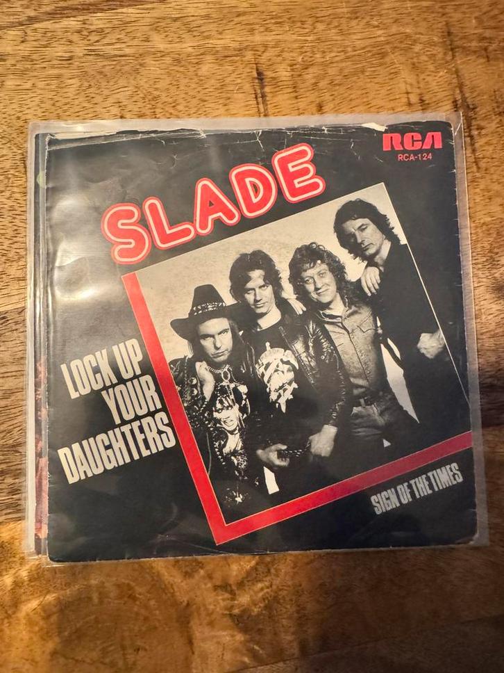 13 Singels van SLADE , 3 met hoes , alles 1 koop, Cd's en Dvd's, Vinyl Singles, Zo goed als nieuw, Ophalen of Verzenden