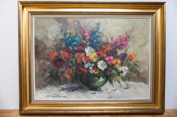 Nature morte florale de J.J. Foulon - beau format beschikbaar voor biedingen