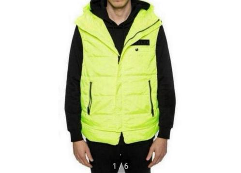 DIESEL gewatteerd vest bodywarmer capuchon Sun Gilet 180£, Kleding | Heren, Jassen | Zomer, Nieuw, Maat 52/54 (L), Geel, Ophalen of Verzenden
