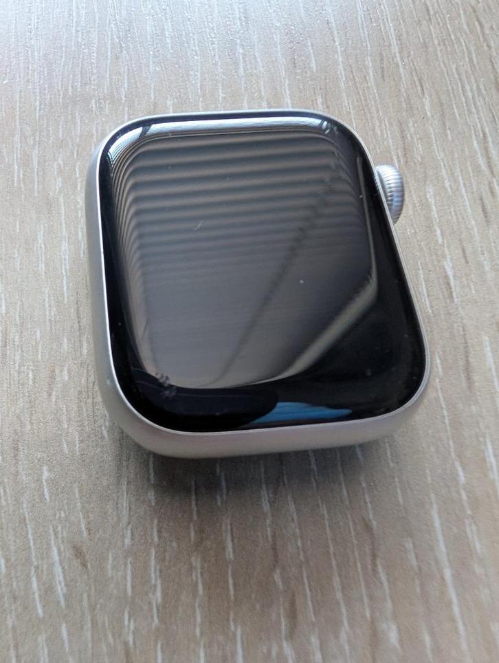 Apple Watch Series 7 Aluminum 41mm, Handtassen en Accessoires, Smartwatches, Gebruikt, iOS, Zilver, Conditie, Ophalen