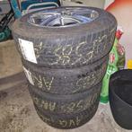 4 pneus Hiver Trazano TBE avec jantes alliage 16"en Bon etat, 205 mm, Band(en), 16 inch, Gebruikt