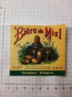 Bieretiket Bière de Miel, Collections, Marques de bière, Comme neuf, Enlèvement