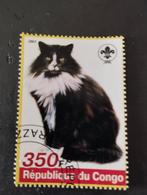 Een postzegel over katten kleur verschillende kleuren, Timbres & Monnaies, Timbres | Timbres thématiques, Enlèvement