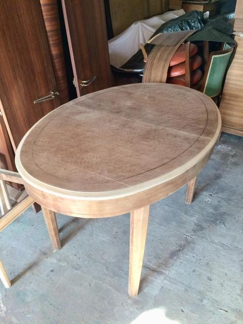 Ensemble  de salle à manger ( table + 4 chaises) Art Deco, Antiek en Kunst, Antiek | Meubels | Tafels, Ophalen