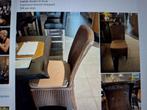 6 rieten stoelen VS , Lloyd Loom Collection, Huis en Inrichting, Ophalen, Bruin, Riet of Rotan, Zo goed als nieuw