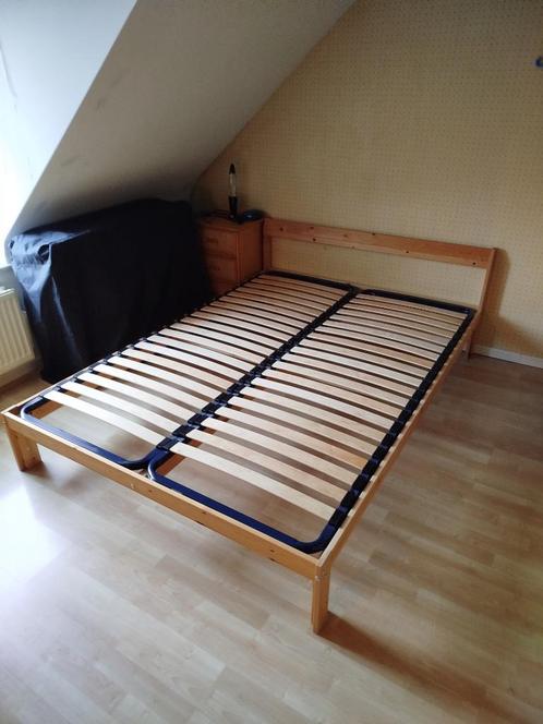 Deux sommiers à lattes 70x200 cm, Maison & Meubles, Chambre à coucher | Matelas & Sommiers, Comme neuf, Sommier, 70 cm ou moins