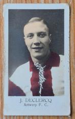 1930s (pre panini) Jean Declercq Antwerp FC, Ophalen of Verzenden, Gebruikt, Poster, Plaatje of Sticker