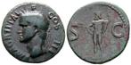 Monnaie romaine - AGRIPPA As 37-41 AD - Rome, Timbres & Monnaies, Enlèvement ou Envoi, Monnaie en vrac, Italie