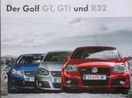 Volkswagen VW Golf GT & GTI & R32 Brochure, Boeken, Volkswagen, Ophalen of Verzenden