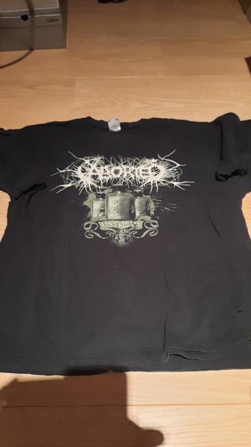 Metal T-Shirt ABORDED Large, Kleding | Heren, T-shirts, Gedragen, Maat 52/54 (L), Zwart, Ophalen of Verzenden
