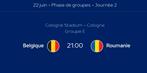 Recherche tickets Belgique-Roumanie Euro 2024