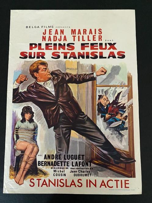 Filmaffiche PLEIN FEUX SUR STANISLAS Jean Marais, Verzamelen, Film en Tv, Gebruikt, Film, Poster, Verzenden