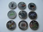 Verzamelmunten (9) van 5 euro 2022 - 24 in nieuwe kleuren, Verzenden, Duitsland, 5 euro, Setje