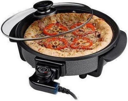 Pizzapan met glazen deksel - Hapjespan, Huis en Inrichting, Keuken | Potten en Pannen, Zo goed als nieuw, Ophalen of Verzenden