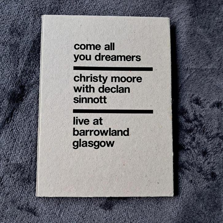 Muziek-DVD Christy Moore - Come All You Dreamers, Cd's en Dvd's, Dvd's | Muziek en Concerten, Gebruikt, Muziek en Concerten, Alle leeftijden