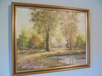 Schilderij landschap kunstwerk gesigneerd R. Wolters, Ophalen of Verzenden