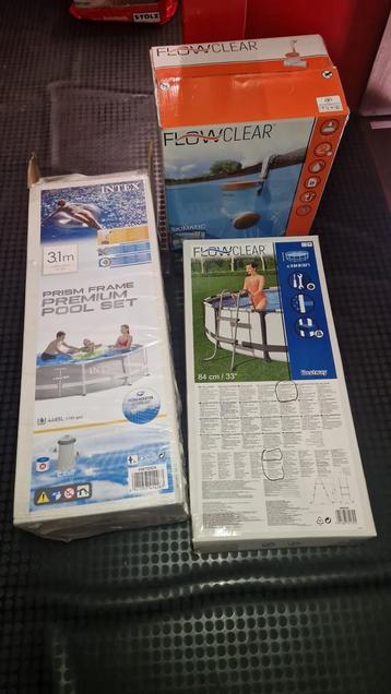 Zwembad Intex 3.1 premium set met ladder en skimmer, 200 à 400 cm, 300 cm ou plus, Rond, Enlèvement